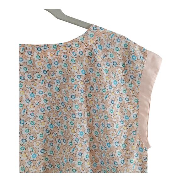 Mitsou Dolman Sleeve Satin Floral Blouse Feminine Spring Summer Work Women's L - Picture 3 of 6